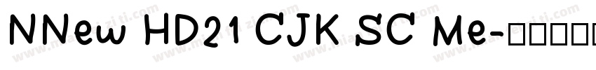 NNew HD21 CJK SC Me字体转换